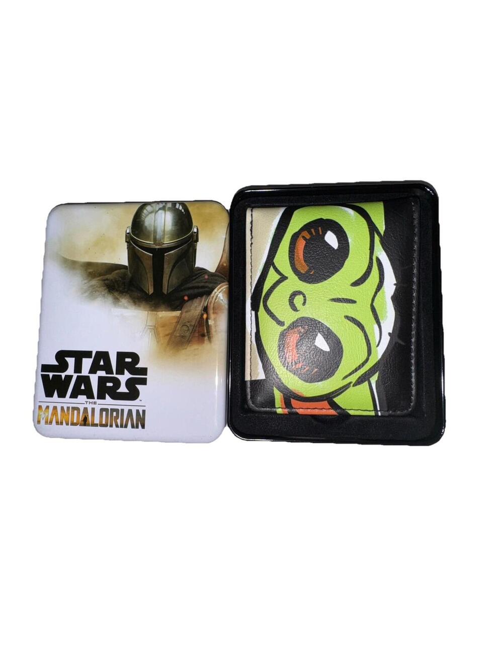 Buckle-Down Star Wars The Mandalorian Grogu Baby Yoda Bifold Wallet with Tin